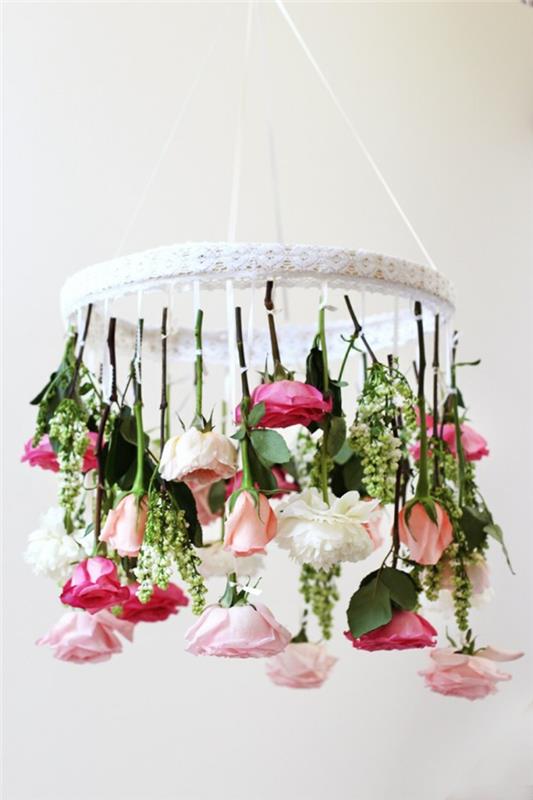 düğün-dekorasyon-kiralık-düğün-dekorasyon-pembe-çiçekler-polilée-orijinal-avize-güllü-avize