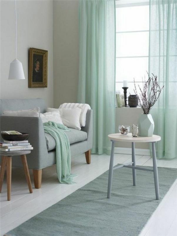 sivo-modro-zelena-dnevna soba-dekoracija-dolga-spalnica-deco-ideja