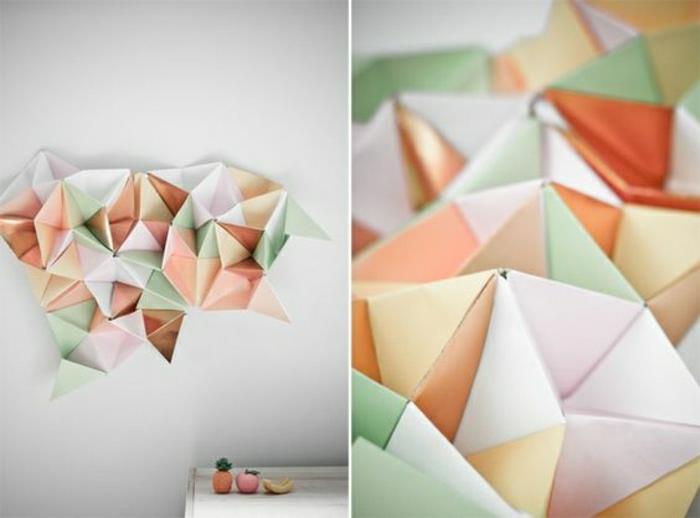 dekoracija-s-številkami-origami-obarvan-papir-zložljiv-origami-v-papirju