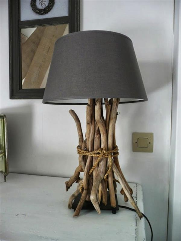dalgaların karaya attığı odun-dekorasyon-driftwood-ayna-doğa-dekorasyon-oluşturma-driftwood-lamba