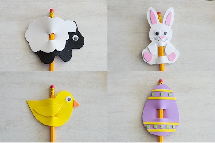 köpük kalem dekorasyonu, paskalya zanaat, paskalya yumurtası, koyun, piliç, paskalya tavşanı, bahar etkinliği