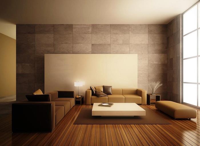 preprosta moderna in vintage zasnova dnevne sobe