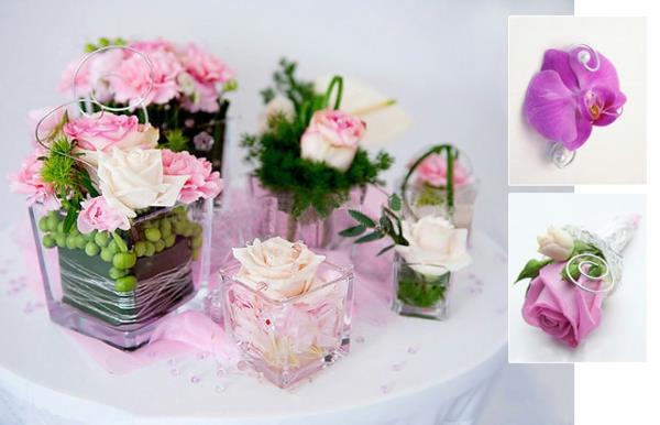 cvet-dekoracija-za-poroka-ideja-stekleni kozarci