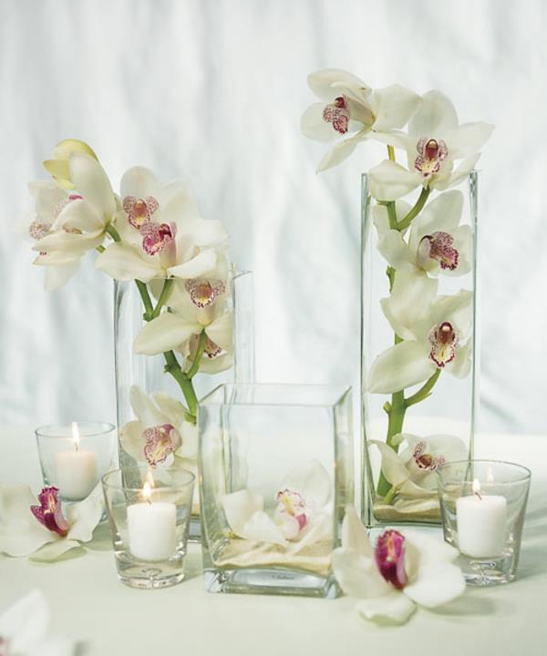 cvetlični okras-za-poročne-mize-vaze-orhideje