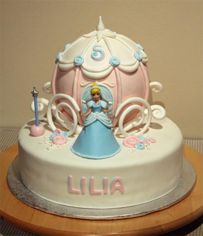 Kaip pasigaminti gimtadienio tortą princesės pelenės mergaitei