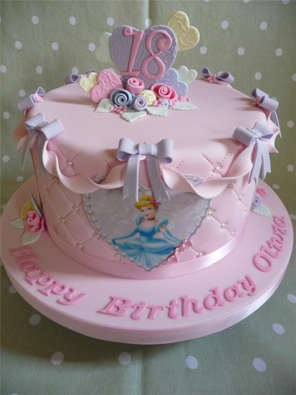 Šokolado pilis 18 gimtadienio princesės gimtadienio tortas