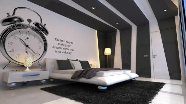 sodobno-črno-bela-dekoracija-postelja