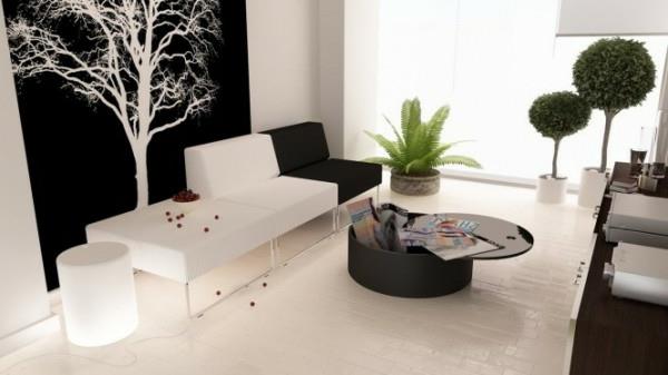 sodobna-črno-bela-dekoracija-mizica-dnevna-kotiček