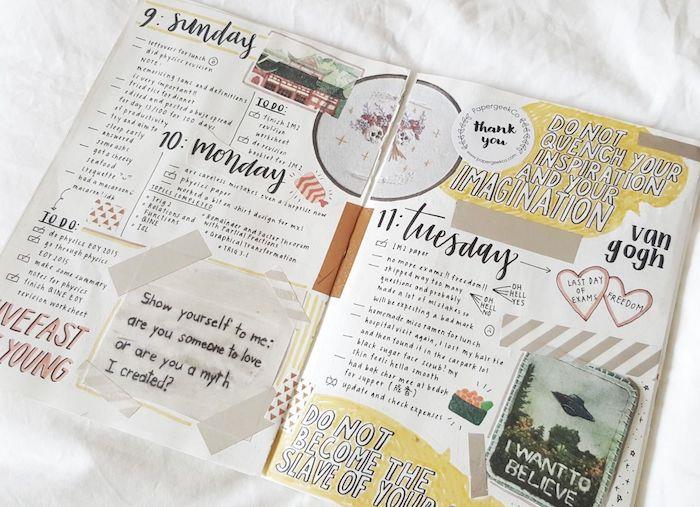 günlüğünüzü, fotoğraflarınızı, küçük notunuzu, wahi kasetinizi, damganızı ve alıntılarınızı kişiselleştirmek için scrapbooking teknikleri