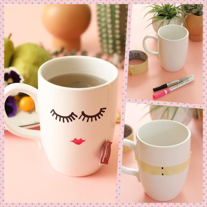 Enostavna ročna dejavnost za odrasle enostavna in hitra ročna dejavnost lepi predmeti lepo okrašena skodelica čaja ali skodelica kave