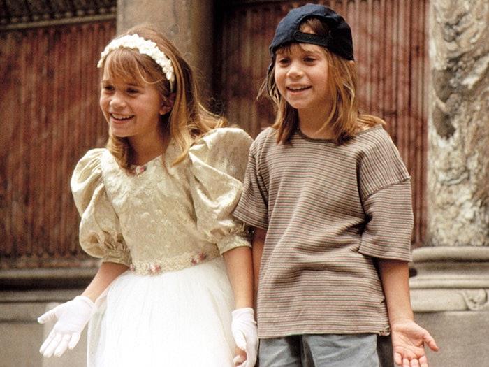 Olsen ikizlerinin 90'ların kıyafeti, havalı film veya TV şovu kostümü, çocuk kostümü