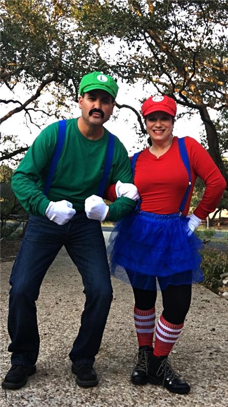 80 -ųjų kostiumo idėja porai, Mario ir Luigi kostiumas porai