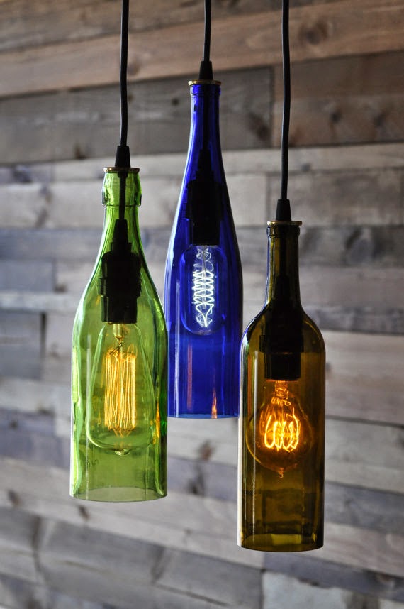 Lámparas de botellas