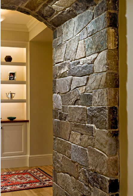 Revestimiento de pared con piedra