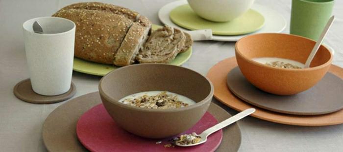 mısır gevreği için-tabak-yemek odası-düz-kase-kahvaltı-bambu-tabak