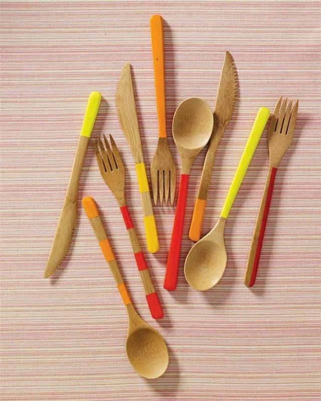 güzel fikir-yemek odası için bambu tabaklar