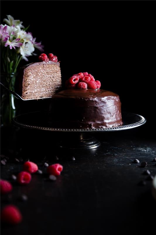 Šauni šokoladinio pyrago idėja suaugusiems gimtadienio blynų pyrago šokolado genoise receptui