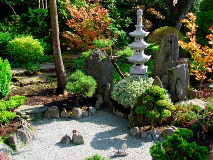 Japonski-zen-kamniti vrtovi-japonska drevesna drevesa