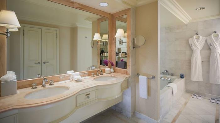 gri-çift lavabo-orijinal-fikirler-beyaz-banyo-mobilya