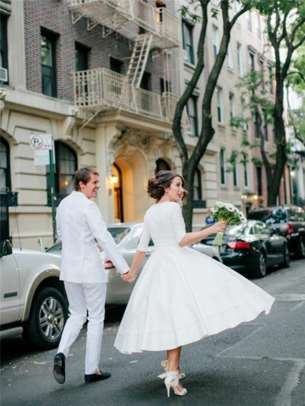 trumpos vestuvinės suknelės-trumpos vestuvinės suknelės-pelėda-vintažinė suknelė