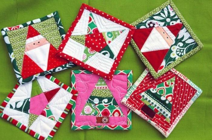 podstavki za tkanine, okrašeni-z-različnimi-prazničnimi elementi-božično darilo-za-narediti-sami