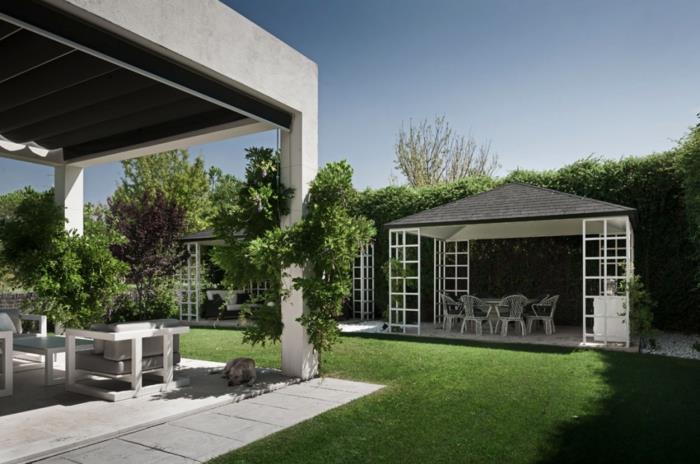 Yeşil kabuklu arka bahçe ilhamı, dış mekan veranda fikirleri, küçük modern bahçe fikirleri