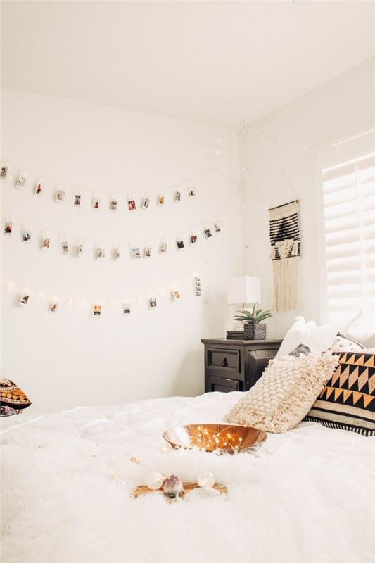 DIY bohem yatak odası dekoru yapımı kolay ve ekonomik, bohem yatak odanızdaki duvarları DIY garland ile nasıl kişiselleştirebilirsiniz