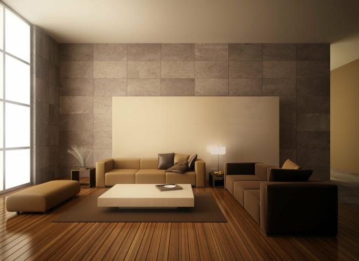 kilimas-dizainas-moderniam-gyvenamajam kambariui-šiuolaikinis interjeras-rudos-natūralios spalvos