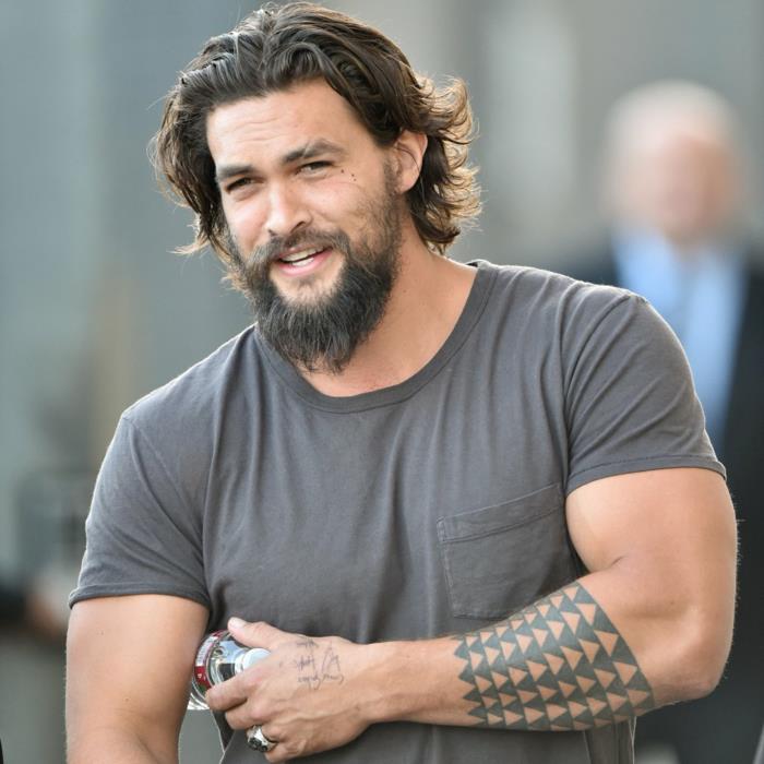 Süper fikir dövmeler adam dövme önkol dövme manşet adam Jason Momoa Aquaman