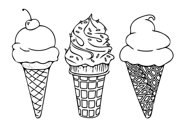 kolay çizim kolay küçük bölüm çizimi kolay dondurma kiraz kremalı yaz tatlısı çocuklar için resim sanat boyama
