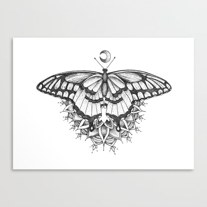 Lengvas gyvūno mandalos tatuiruotės piešimas, o pelėdos drugelio piešimas - lengvas