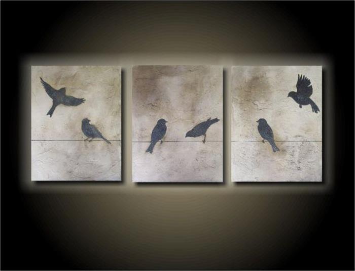 iki panjur-orta-panel-üstü-katlama-üç parçalı-kuşları-boyama