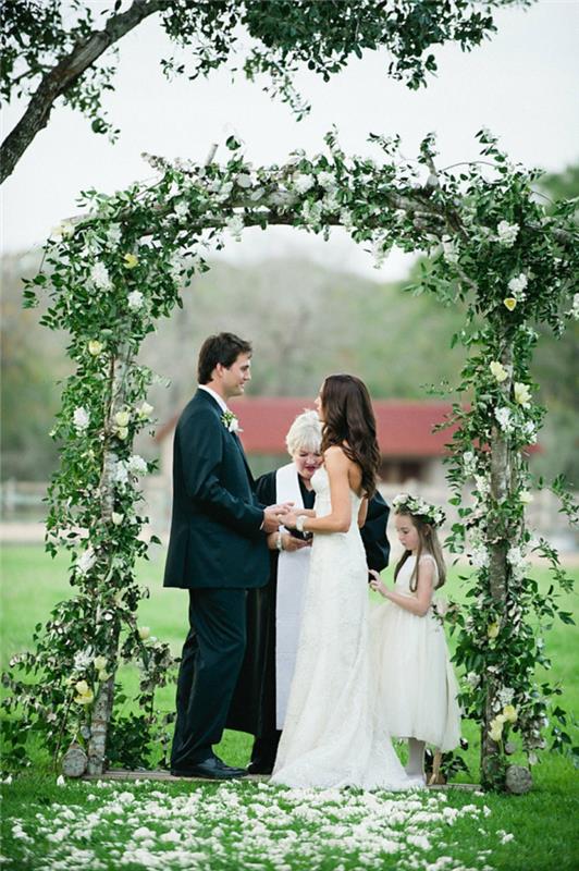 Mükemmel düğün kemer dekoru düğün çiçek aranjmanı fikirleri
