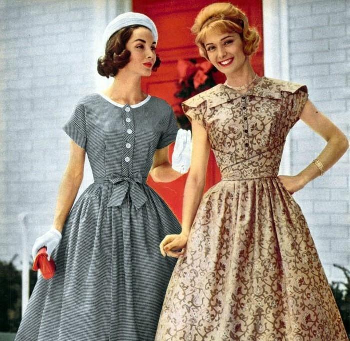 1950-ųjų namų šeimininkė-lengva-Helovinas-kostiumas-vintažinės suknelės