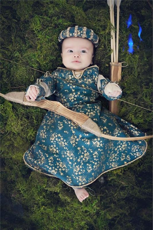 Bebek prenses kostümü, cadılar bayramı bebek kostümü, disney karakter kostümü fikri