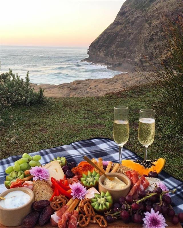 sredozemski dietni piknik ob morju
