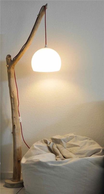lempos galas-medžio-pasidaryk pats-idėja-perdirbimas
