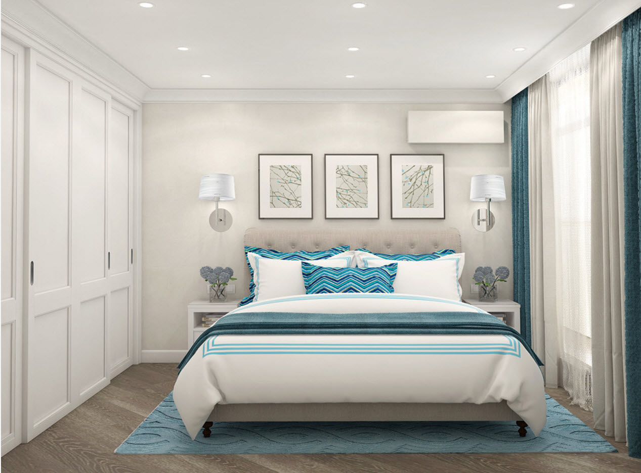 Dormitorio en colores claros