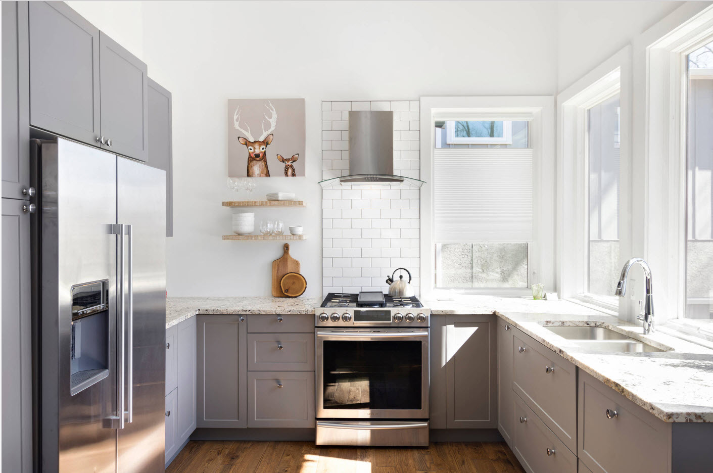 Interior de cocina de una casa privada