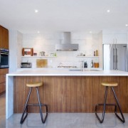 Cocina de paneles con focos