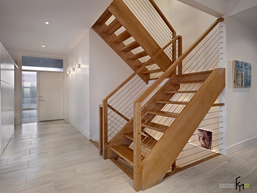 Escalera de dos pisos Art Nouveau