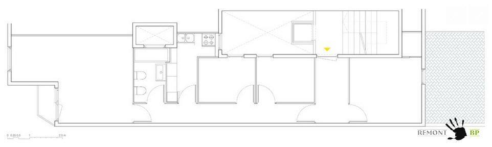 Layout dell'appartamento a Barcellona