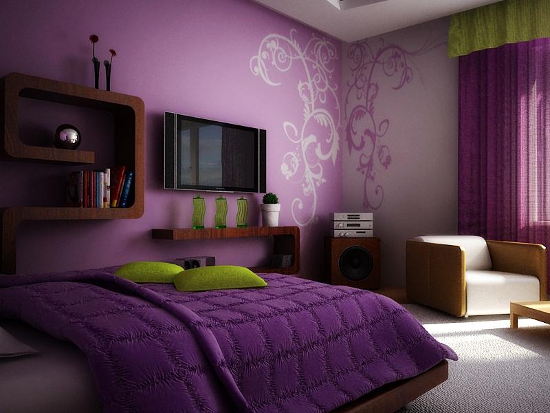 quarto roxo