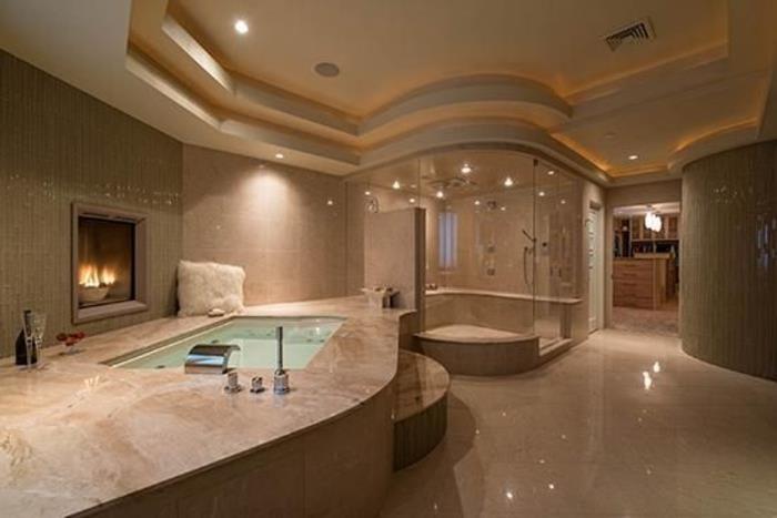 Lüks küvet banyo düzeni fikirleri küvet