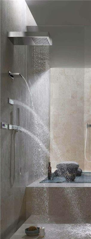 ideje za deževno prho za moderno kopalnico