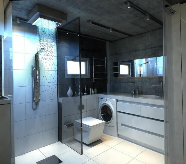 elegantna-siva-kopalnica-deževna prha