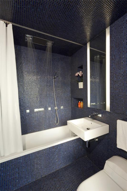 mozaik-banyo-yağmur-duş