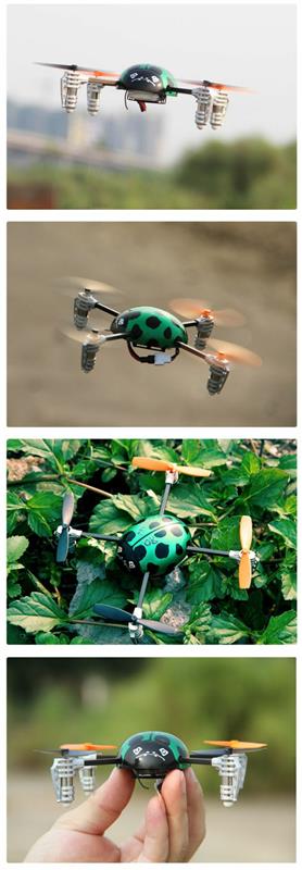 nuotoliniu būdu valdomas dronas-sraigtasparnis-žaislas-ladybug