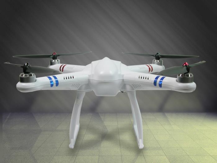 nuotoliniu būdu valdomas dronas-baltas žaislas-dronas