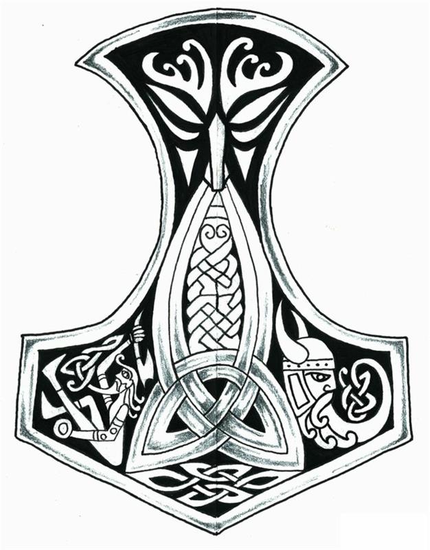 Vikingų kompaso tatuiruotės idėja vyrams arba maža tatuiruotė moterims šaunus piešimas